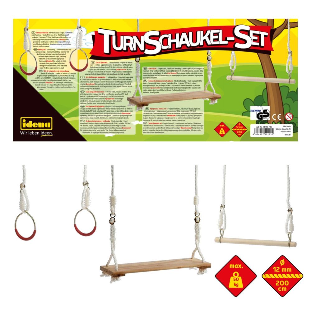 Set Ginnico Con Altalena, Trapezio E Anelli