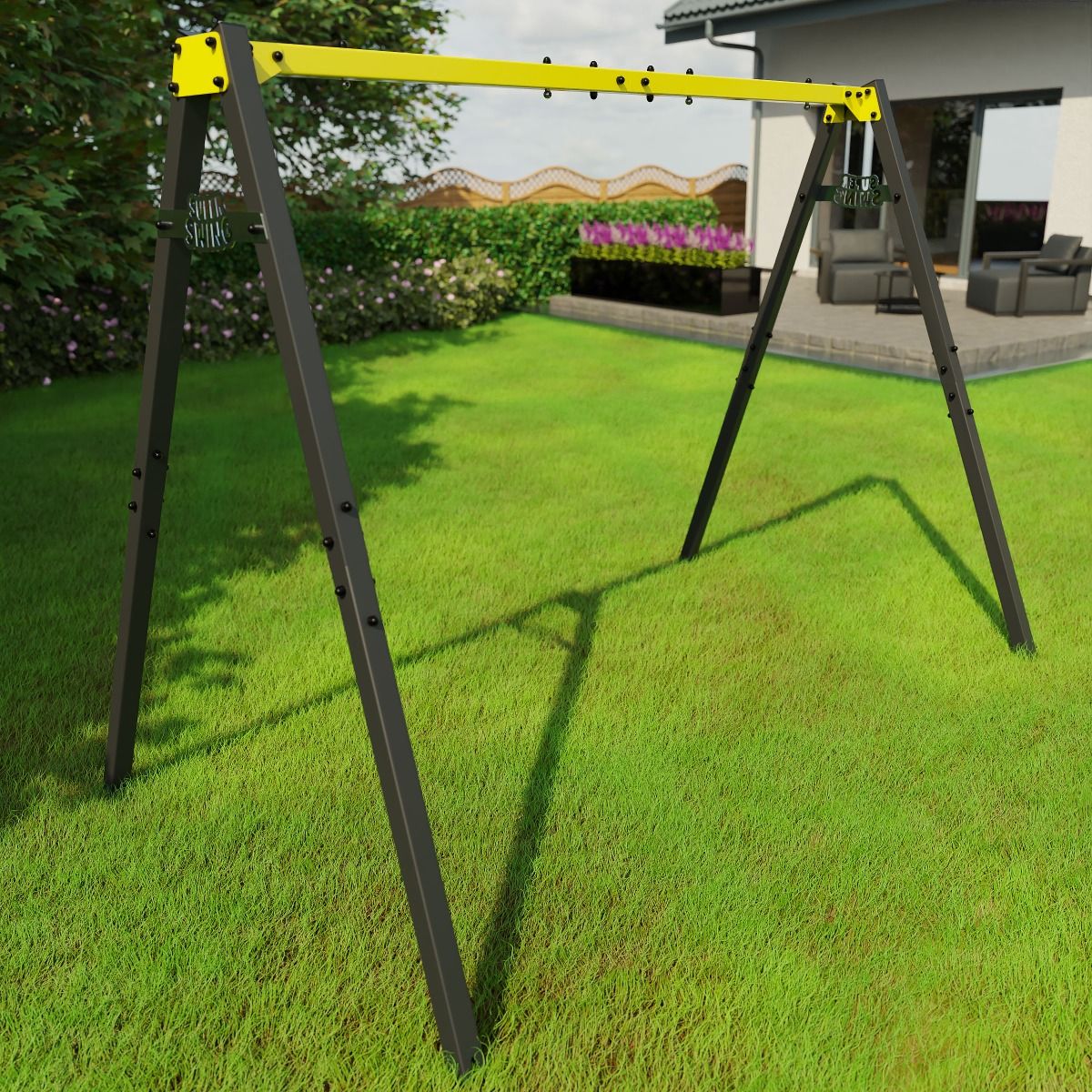 Telaio Altalena Per Bambini Con Dondolo E Sedile A Gabbia