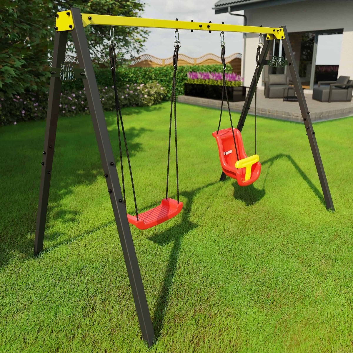Altalena Doppia Per Bambini Da Giardino