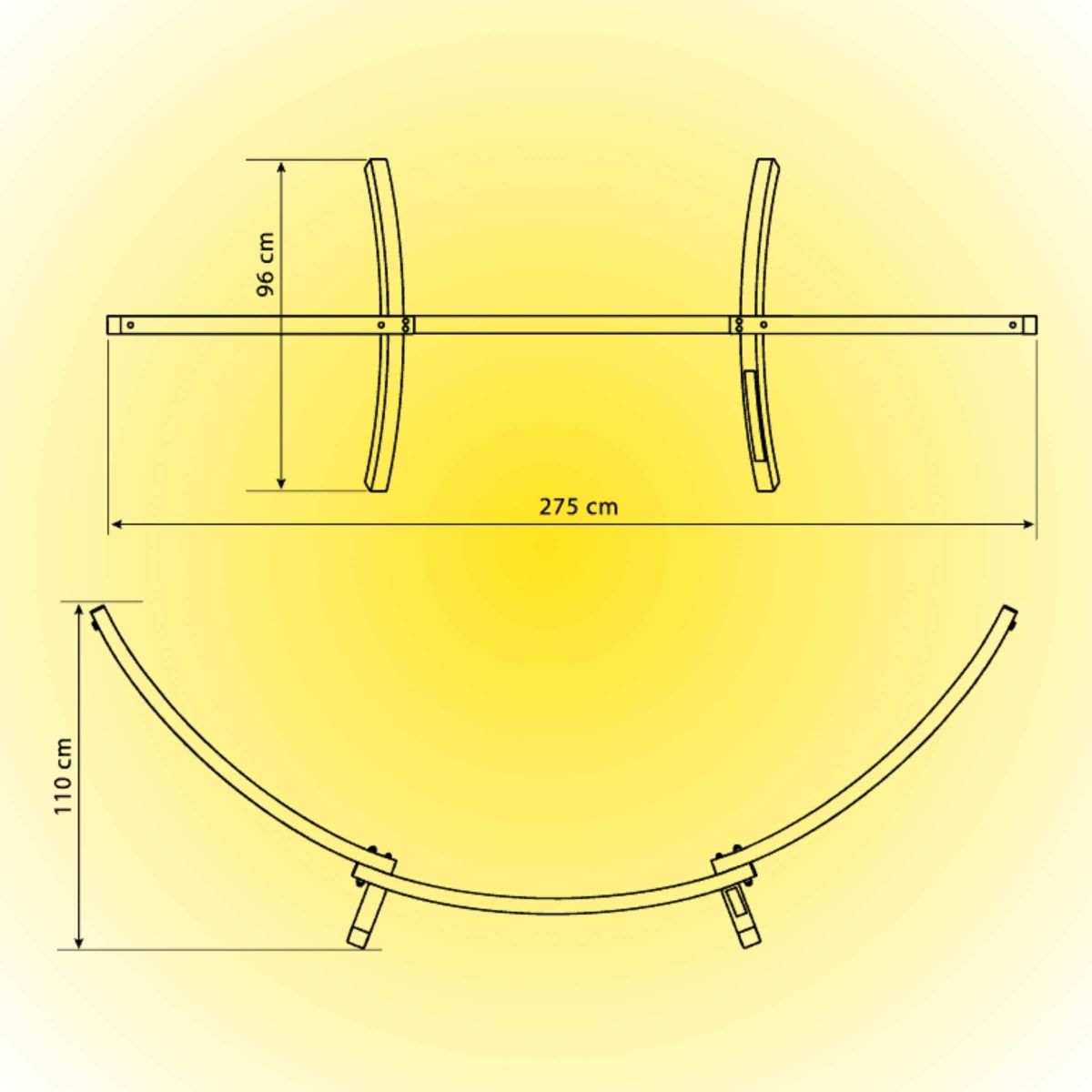 Amaca Da Giardino Per Esterni Con Telaio Zincato