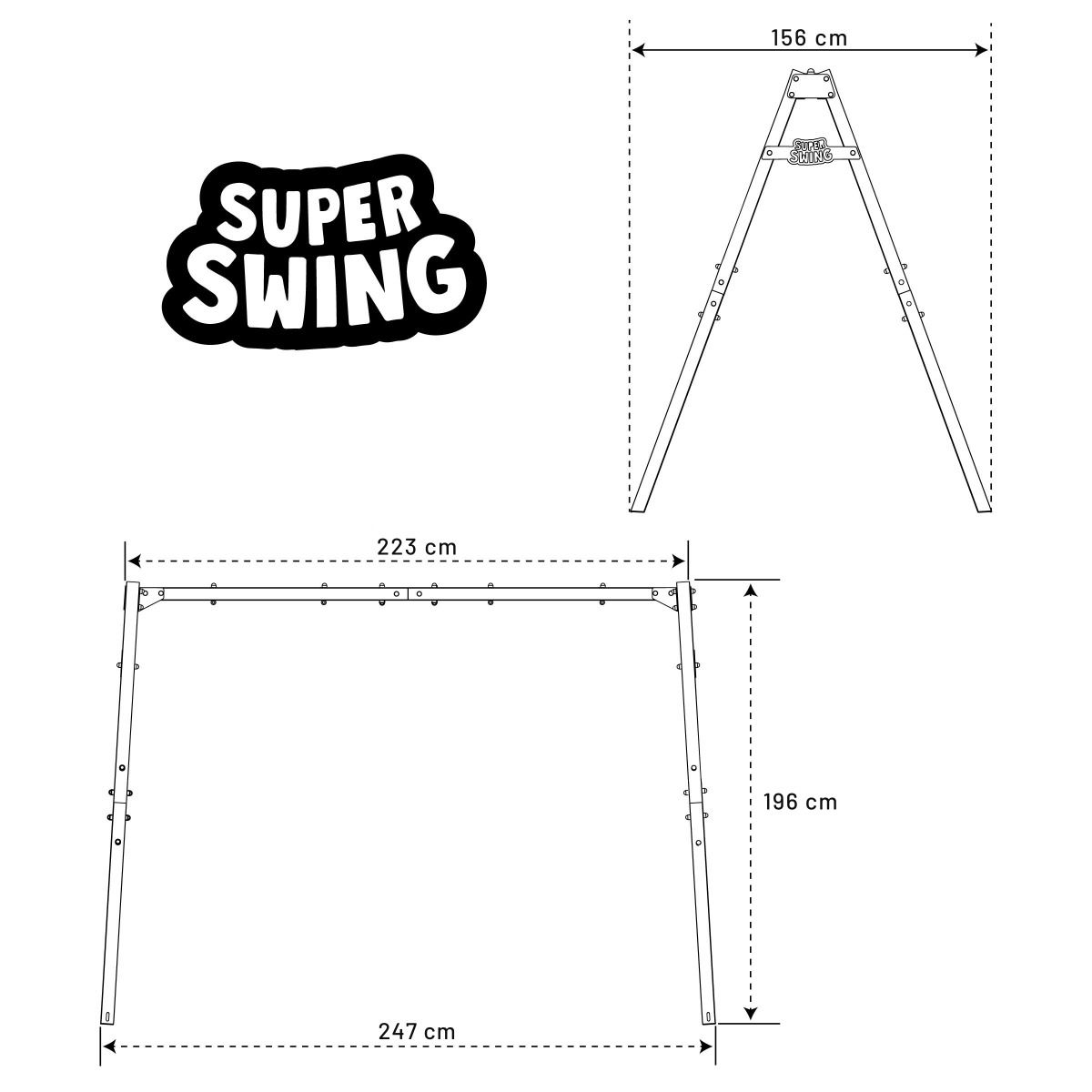 Telaio Dell'altalena Dual Flexi Swing