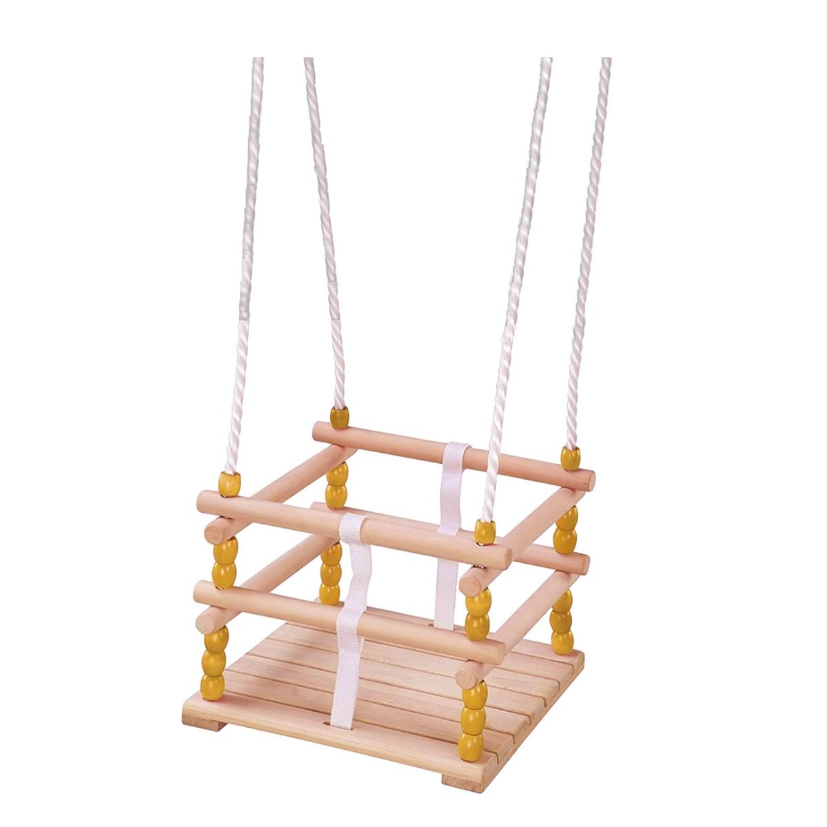 Altalena Con Sedile A Gabbia In Legno