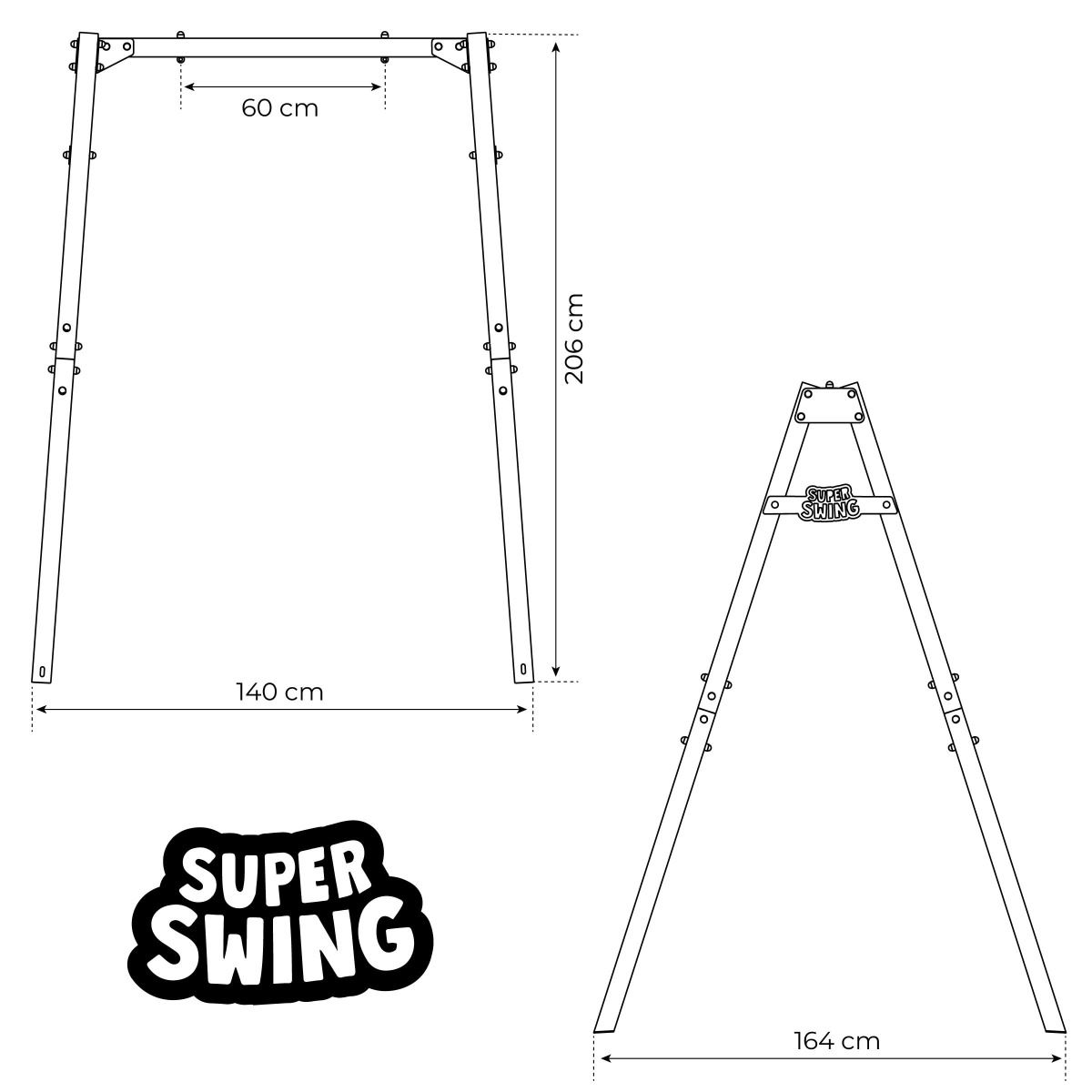 Altalena A Gabbia Per Bambini Con Struttura