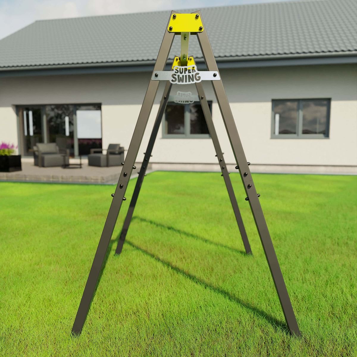 Altalena A Gabbia Per Bambini Con Struttura