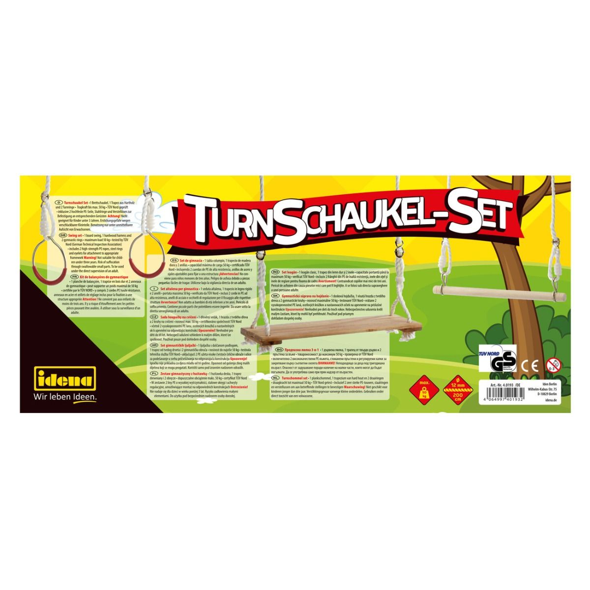 Set Ginnico Con Altalena, Trapezio E Anelli